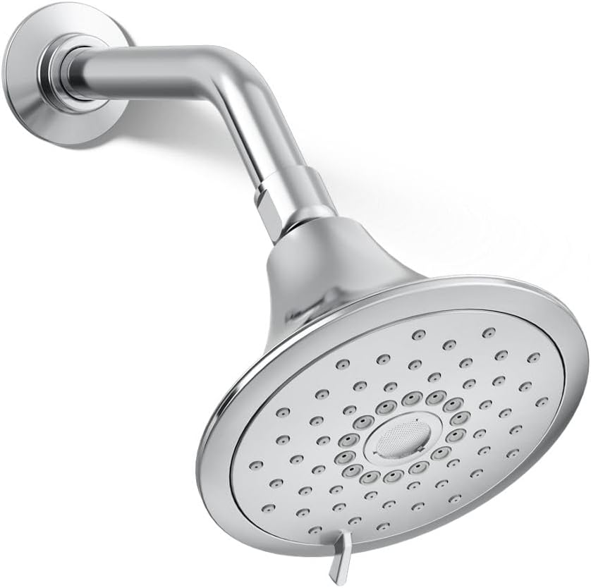 KOHLER Forté 3-Function Showerhead, Polished Chrome