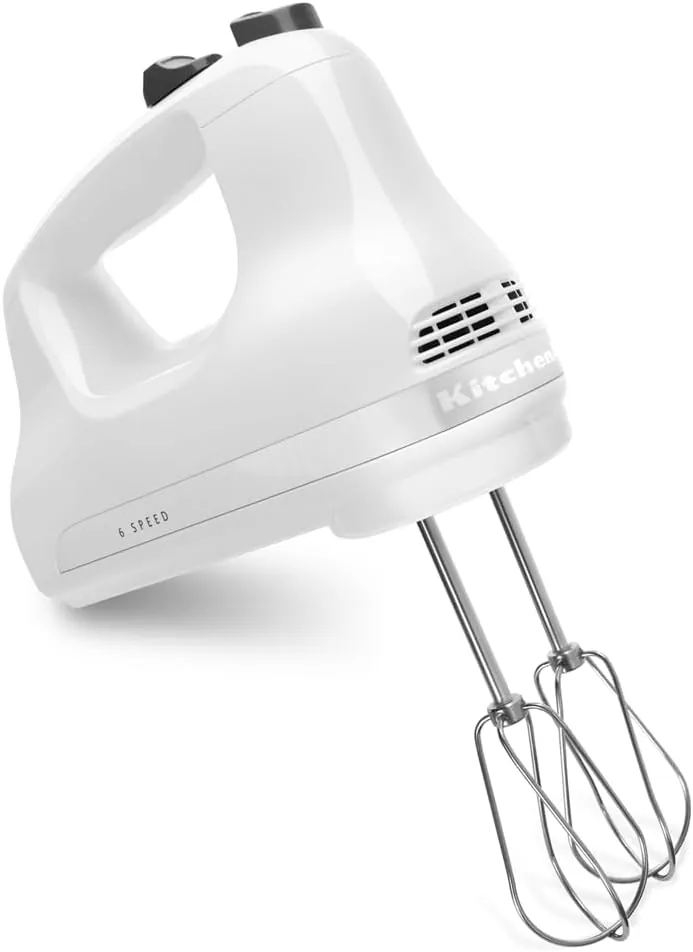 KitchenAid 5 Ultra Power Speed Hand Mixer, KHM512, White