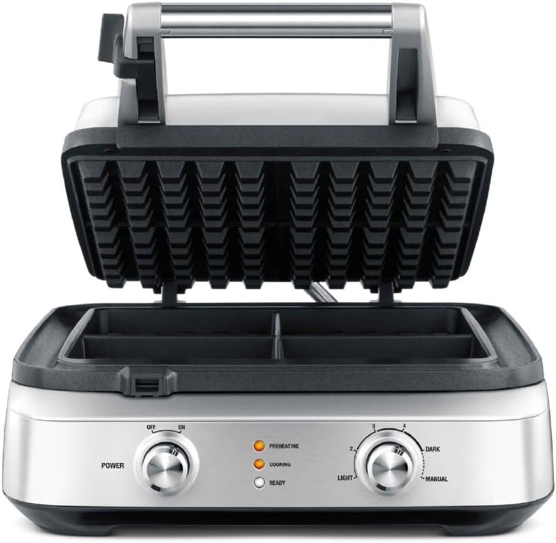 Breville Smart Waffle Pro 4-Slice, BWM604BSS