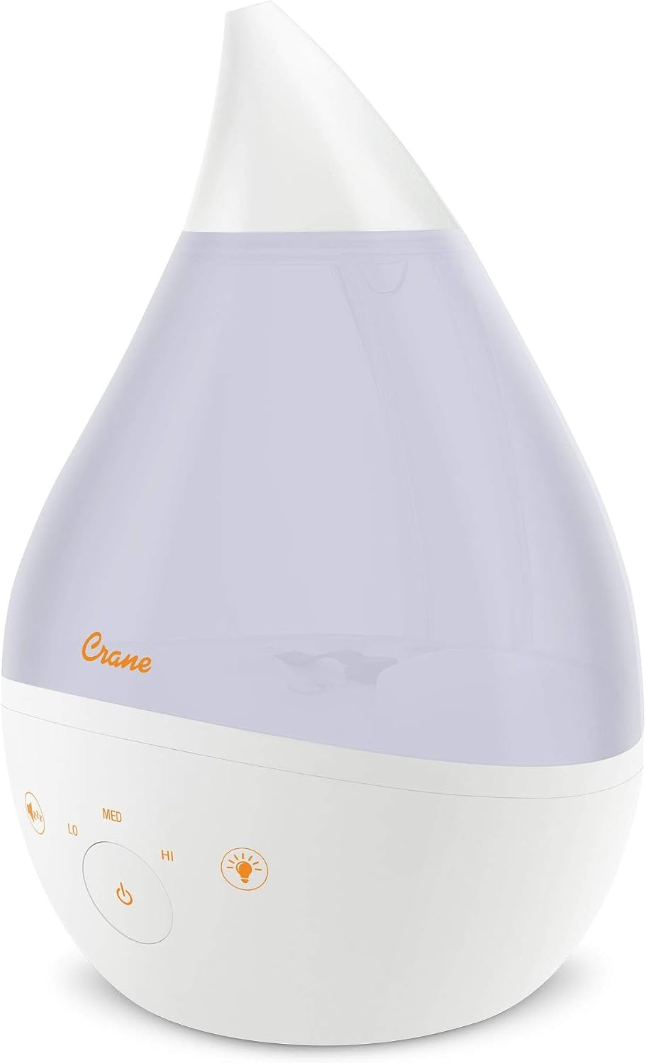 Crane Drop 4-in-1 Ultrasonic Cool Mist Humidifier, White