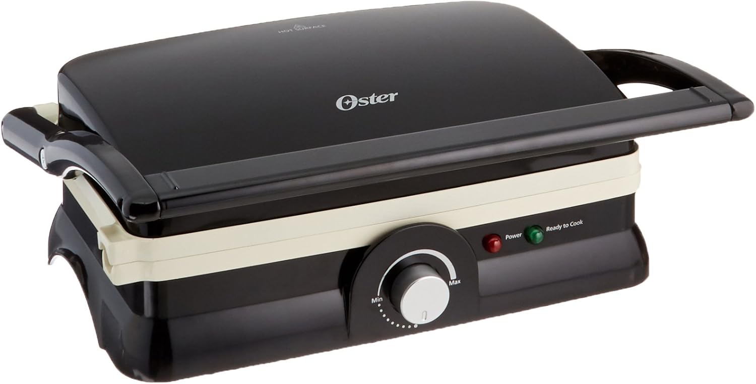 Oster CKSTPM20W-ECO DuraCeramic Panini Maker and Grill