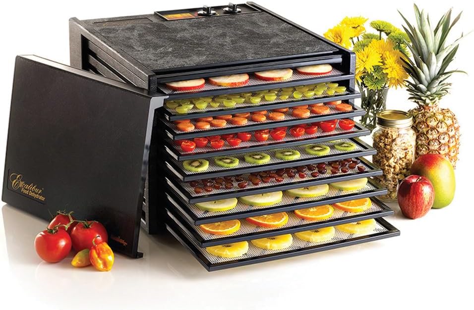 Excalibur 9-Tray Food Dehydrator, 26-Hour Timer, 600W