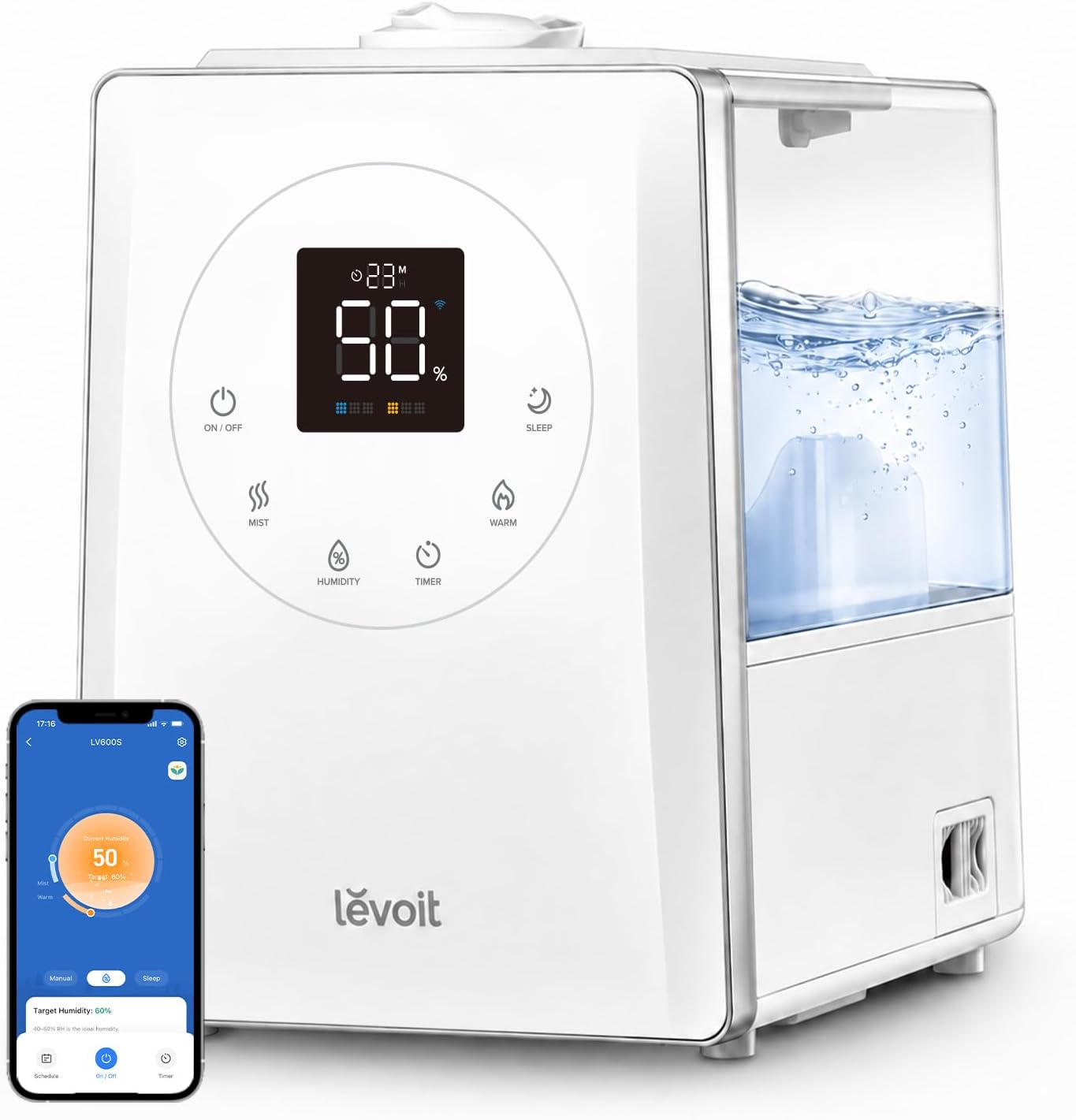 Levoit LV600S Smart Hybrid Ultrasonic Humidifier