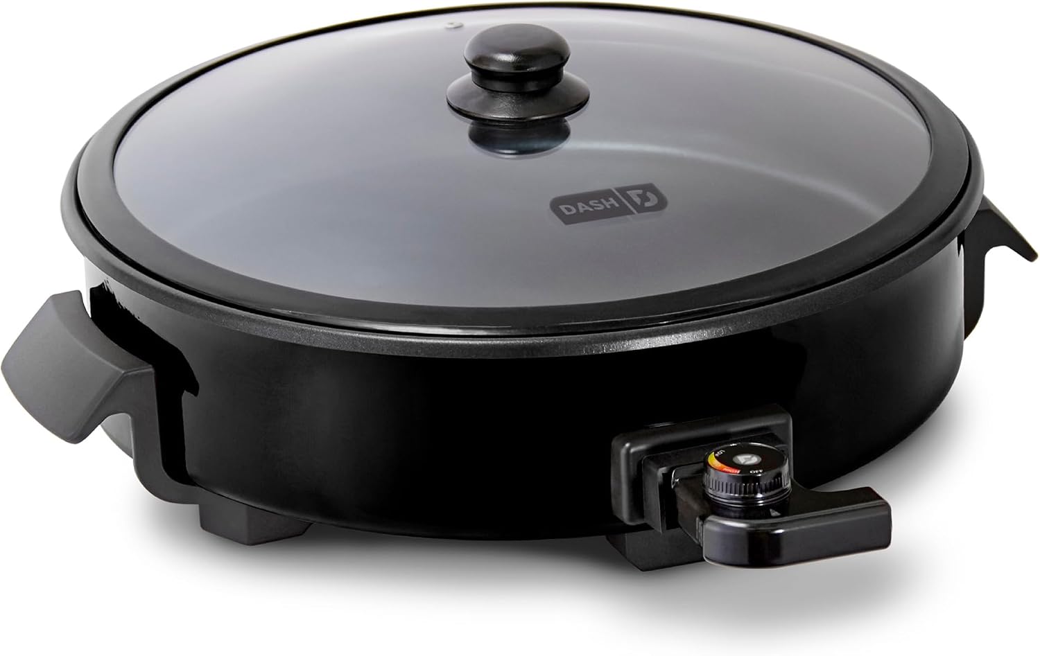 Dash Family Size 6-Quart Electric Skillet with Lid, Black