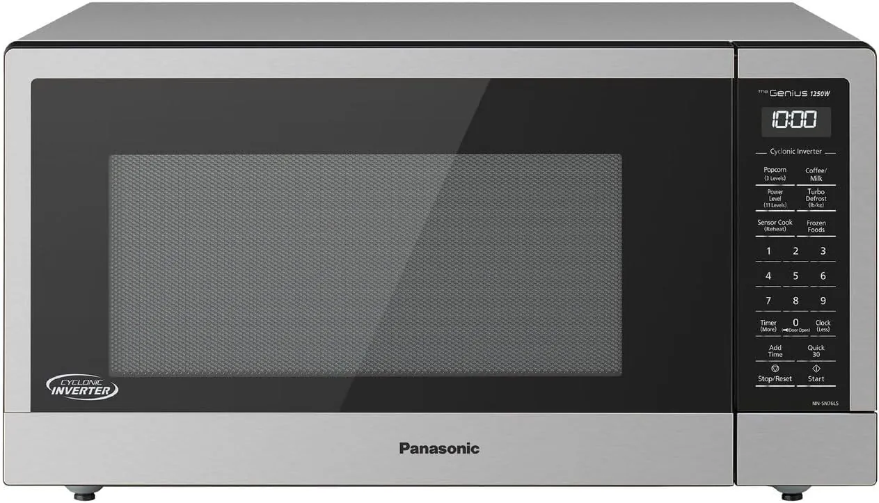Panasonic NN-SN76LS Cyclonic Inverter Microwave, 1.6 Cu. Ft.