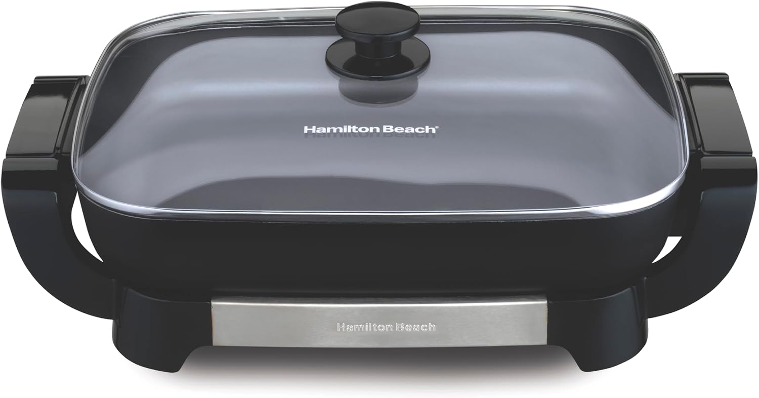 Hamilton Beach Large Electric Skillet With Lid