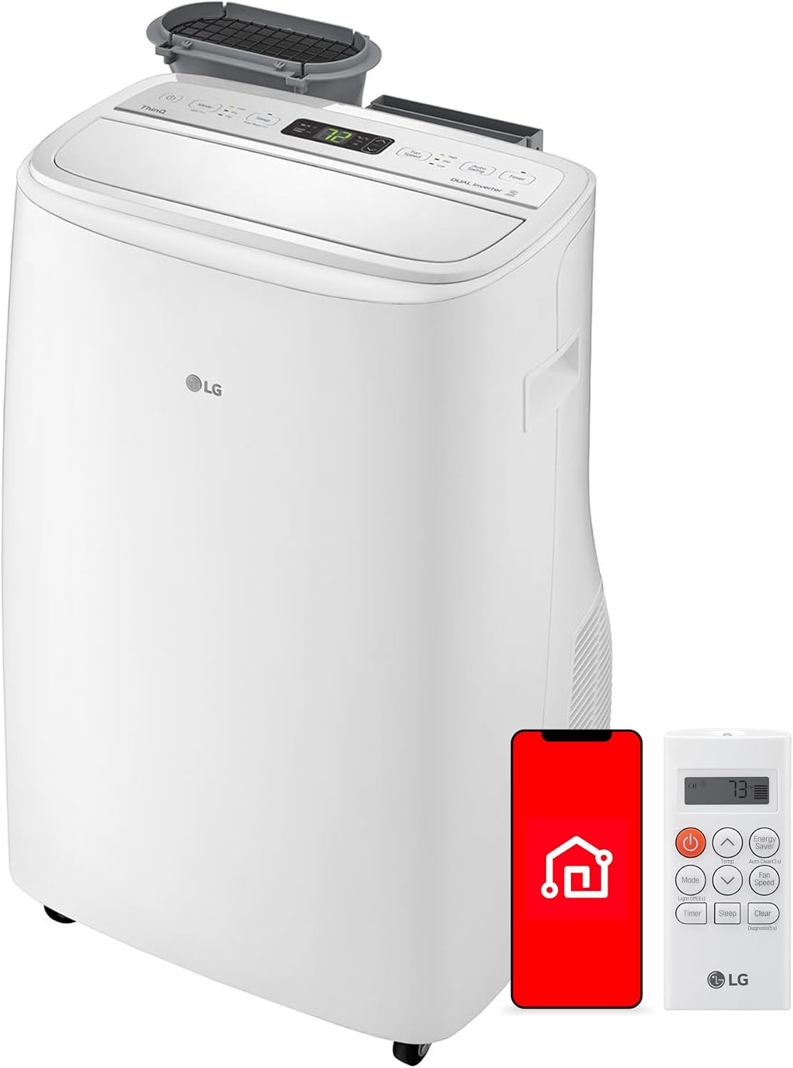 LG Dual Inverter Portable Air Conditioner 10,000 BTU SACC / 14,000 ASHRAE