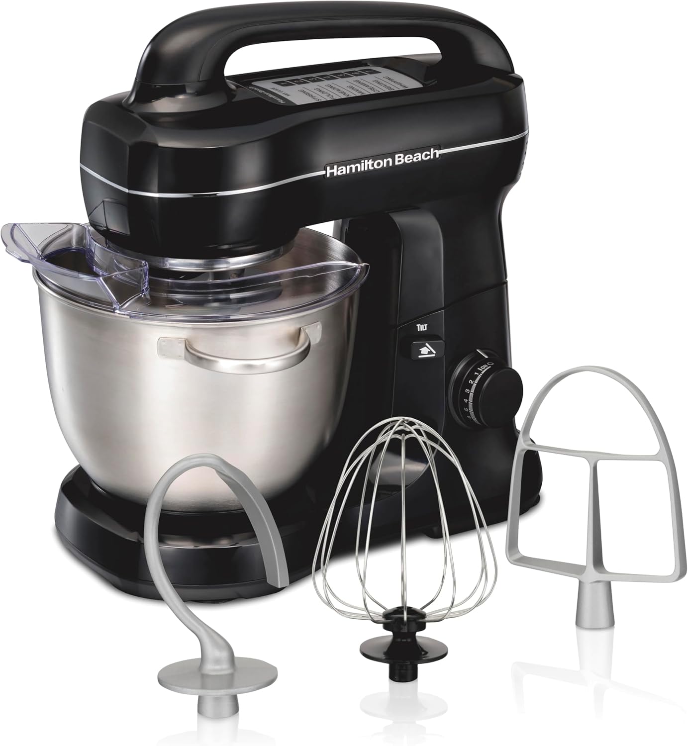 Hamilton Beach 4-Quart Electric Stand Mixer with Easy-Carry Handle