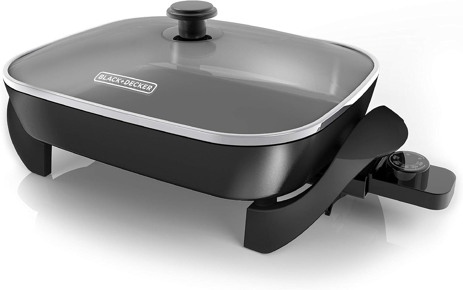 BLACK+DECKER 12x15-Inch Electric Skillet with Glass Lid