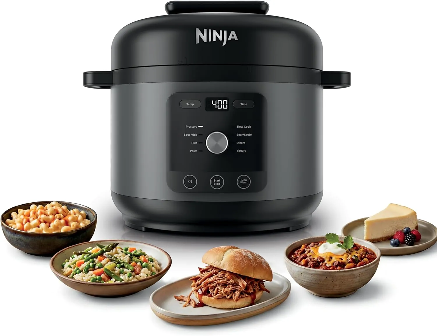 Ninja HyperHeat 9-in-1 Pressure Cooker, 6.5 Qt, Dark Gray