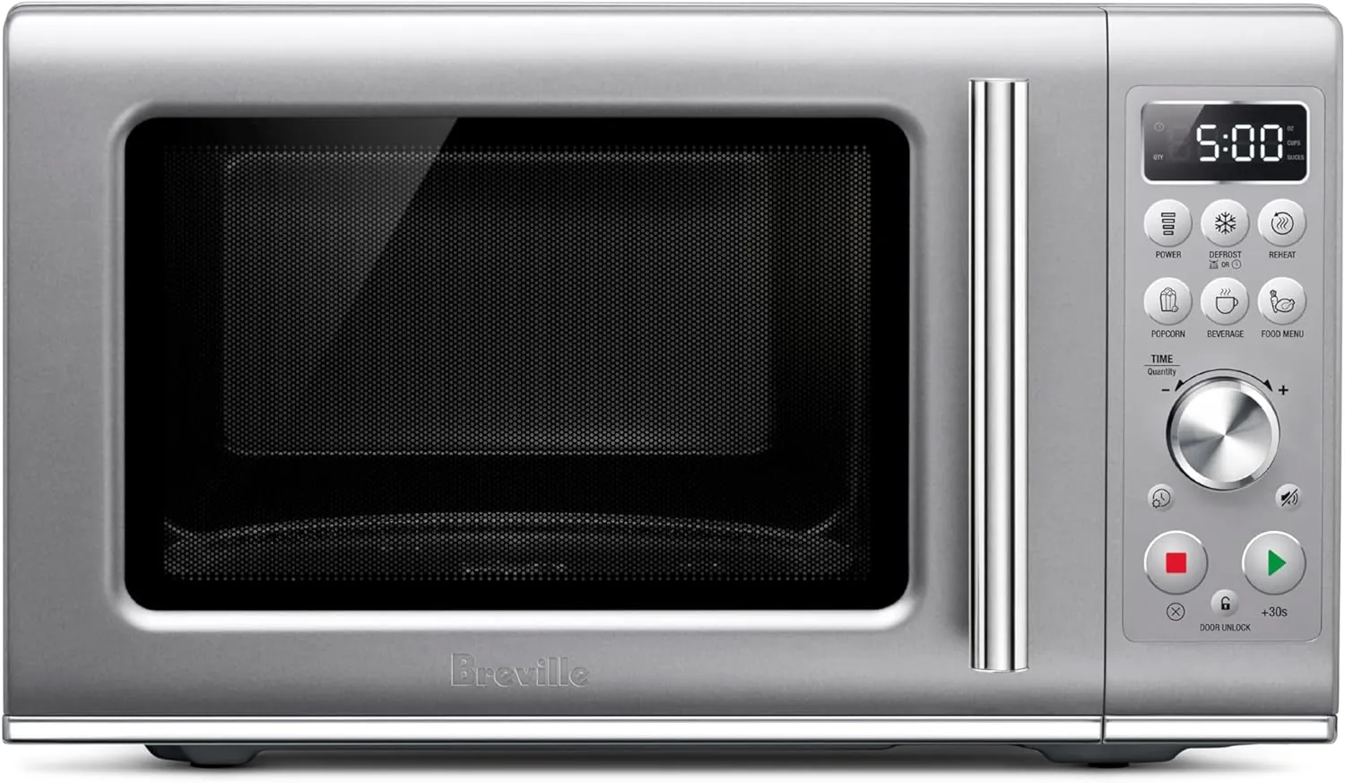 Breville BMO650SIL Compact Wave Soft Close Microwave