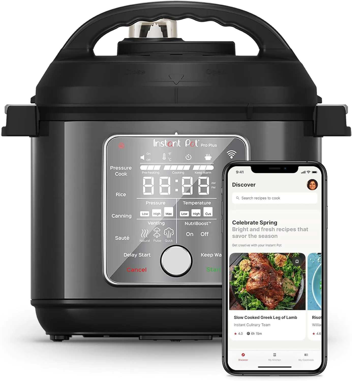 Instant Pot Pro Plus 6 Qt 10-in-1 Electric Pressure Cooker