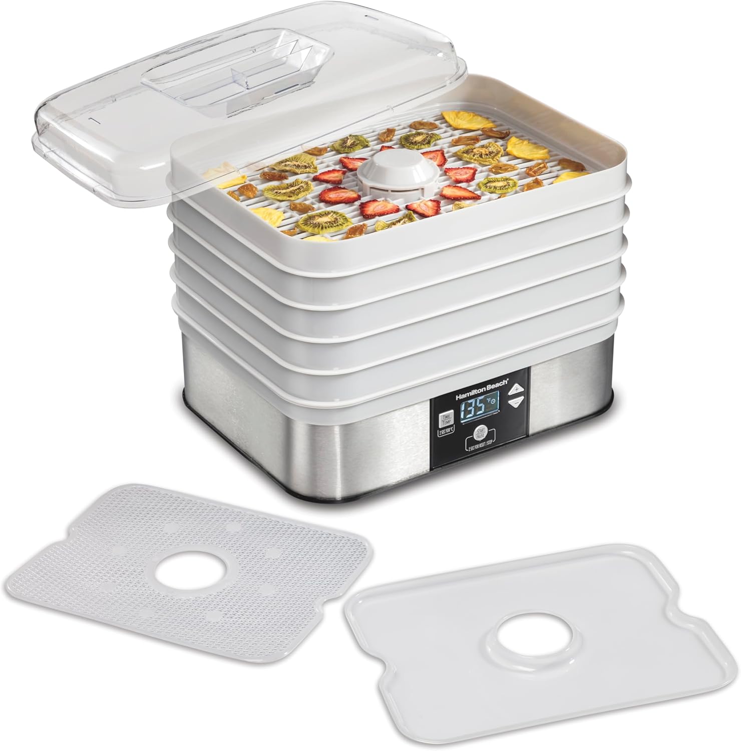 Hamilton Beach Digital Food Dehydrator for Fruit, Jerky, Vegetables