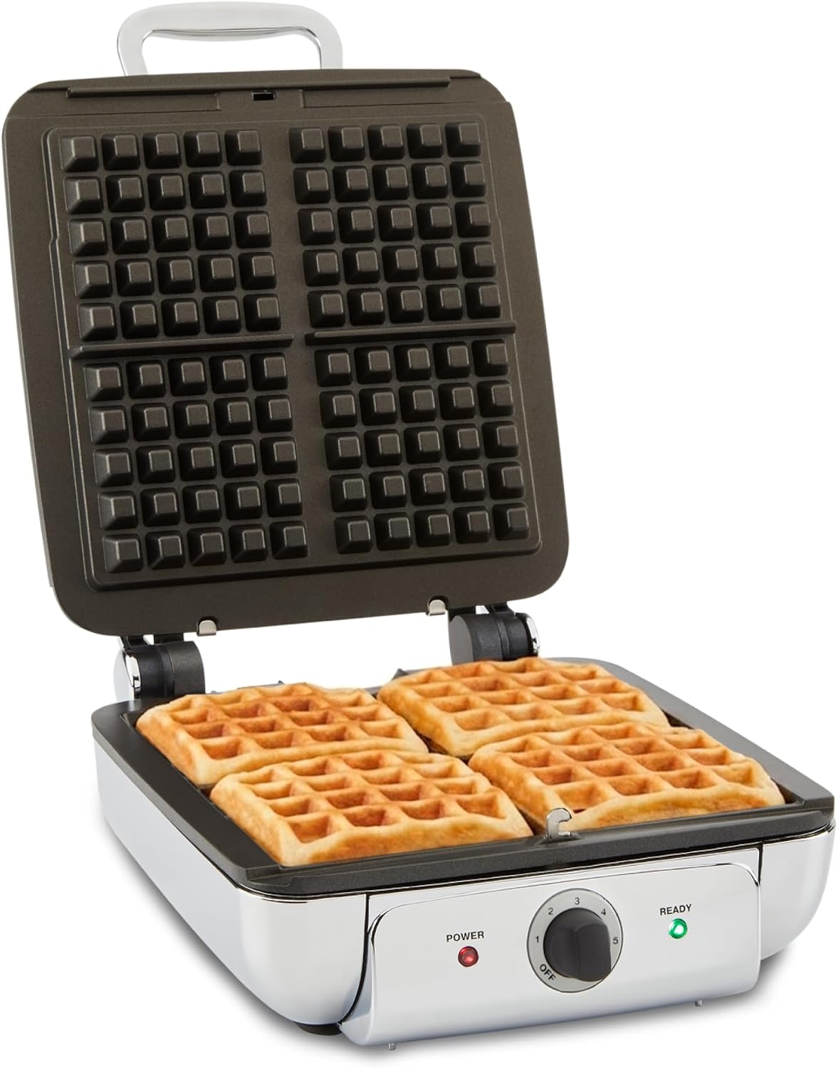 All-Clad Stainless Steel 4-Section Belgian Waffle Maker