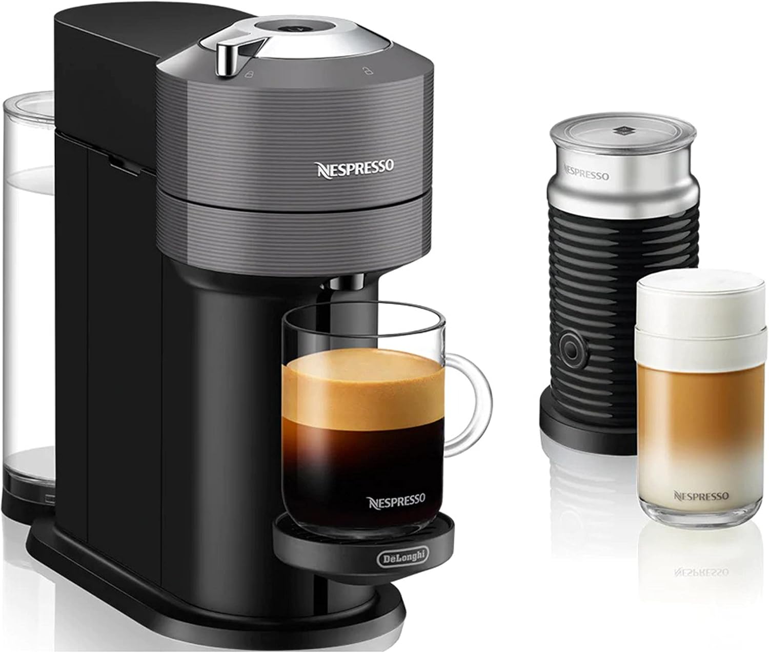 Nespresso Vertuo Next by De'Longhi with Milk Frother, Dark Grey