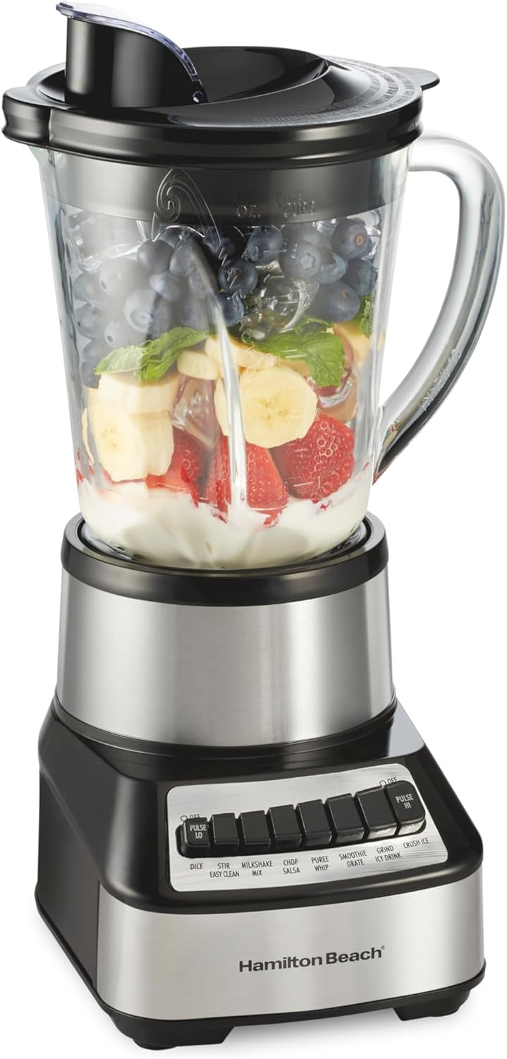 Hamilton Beach Wave Crusher Blender, 40 oz Glass Jar