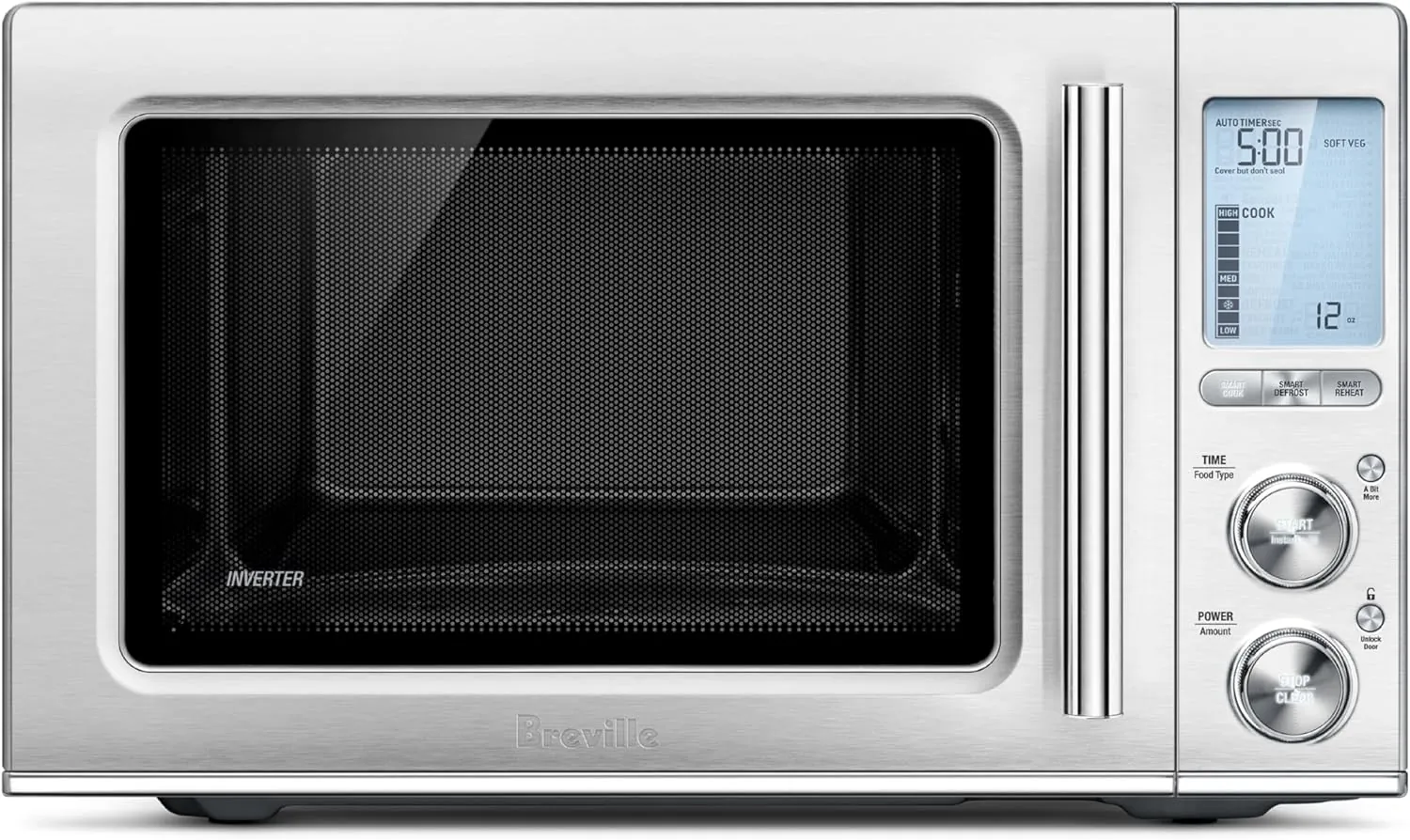Breville BMO850BSS Smooth Wave Microwave, Brushed Stainless