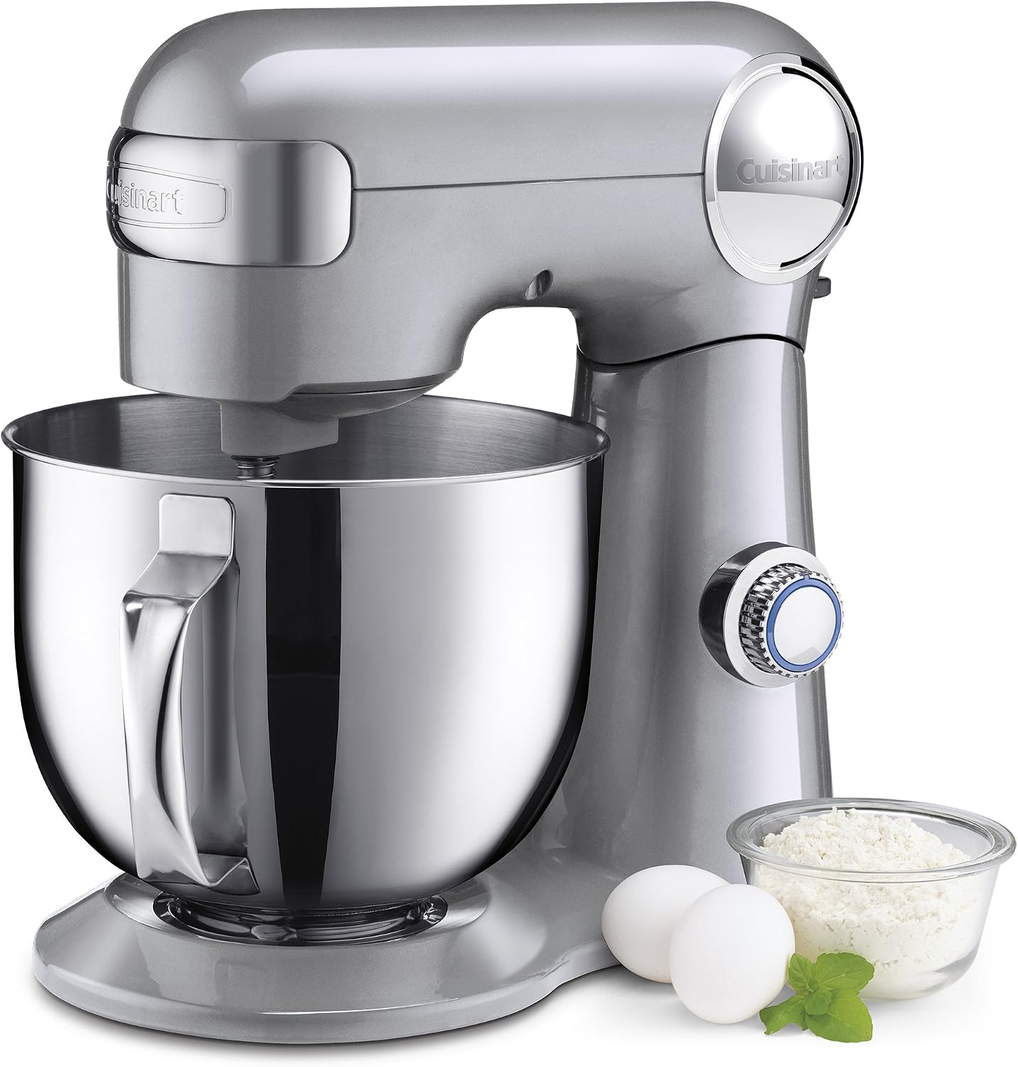 Cuisinart Precision Master 5.5-Quart Stand Mixer, Silver Lining