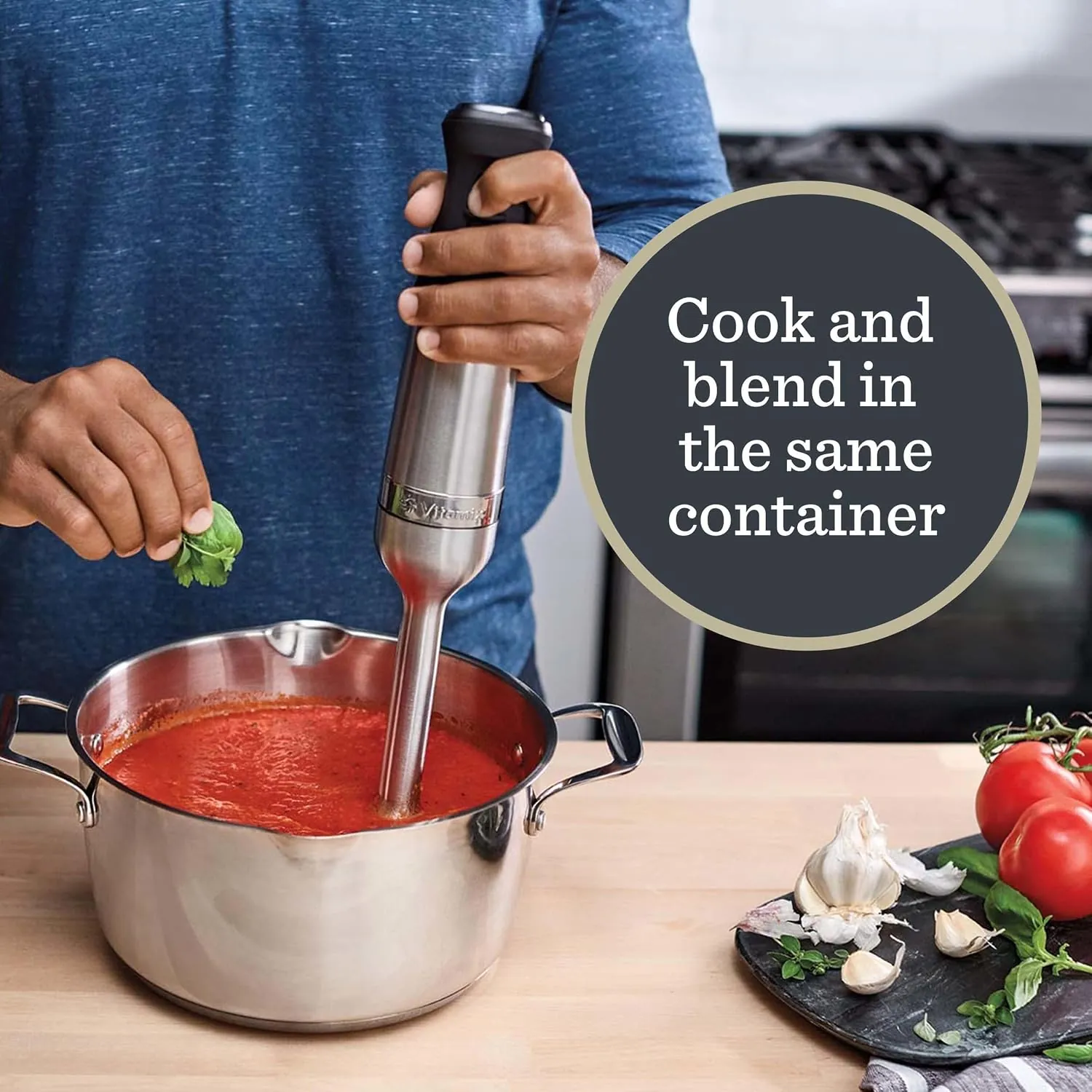 Vitamix 5-Speed Immersion Blender, Stainless Steel/Black
