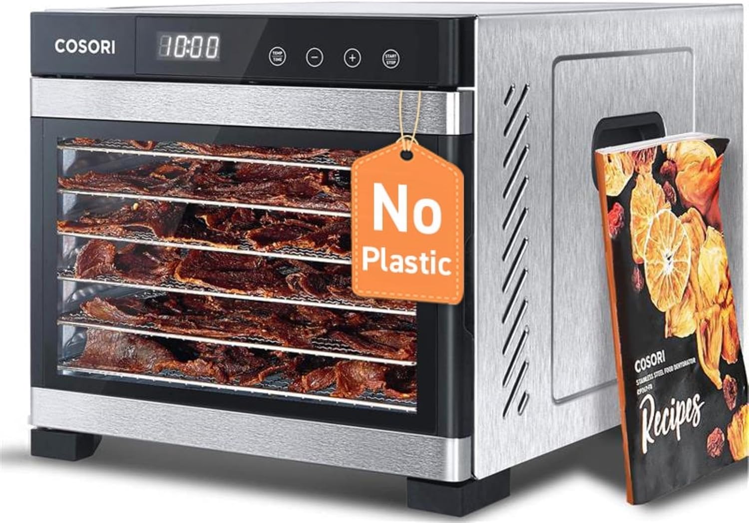 COSORI Food Dehydrator, 6 Stainless Steel Trays, 6.5 ft²